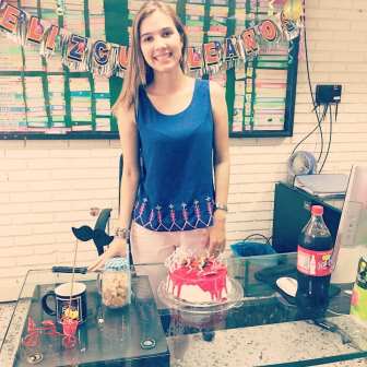 La cumpleañera Flor Quintero